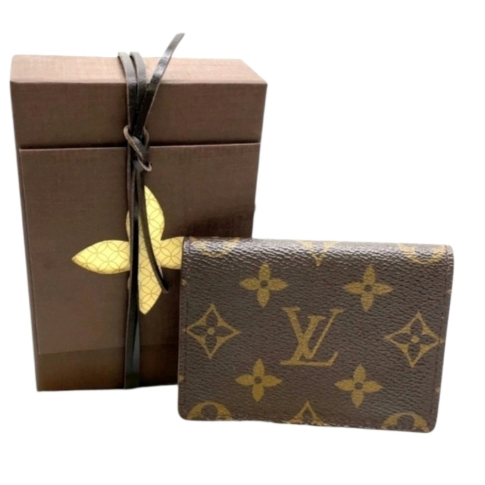 Louis Vuitton Brown Monogram Canvas Compact Wallet